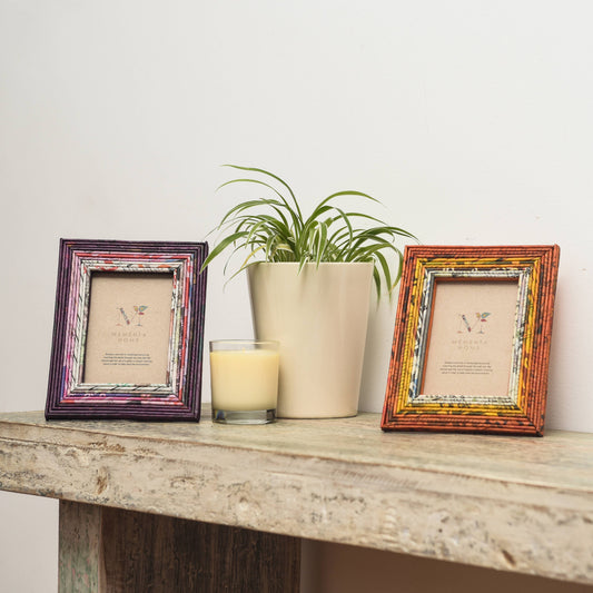 Recycled Newspaper Picture Frames