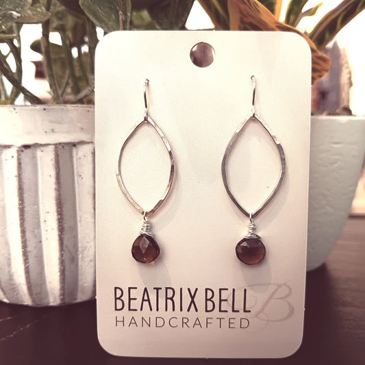 Sterling Silver Marquise Earrings | Assorted Gemstone