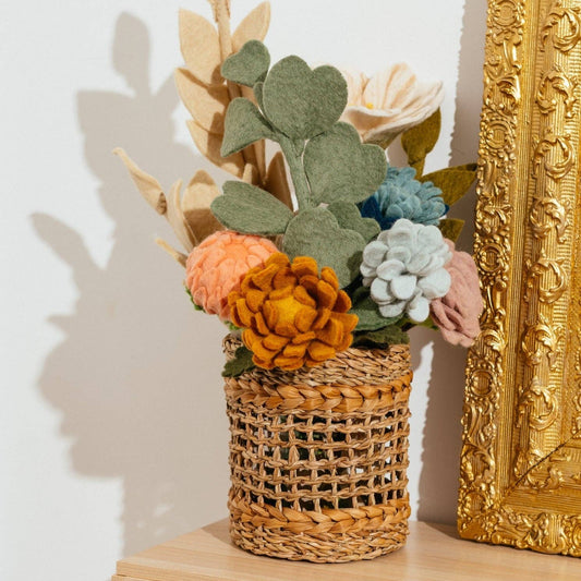 Felt Eucalyptus Leaves: Soft Green