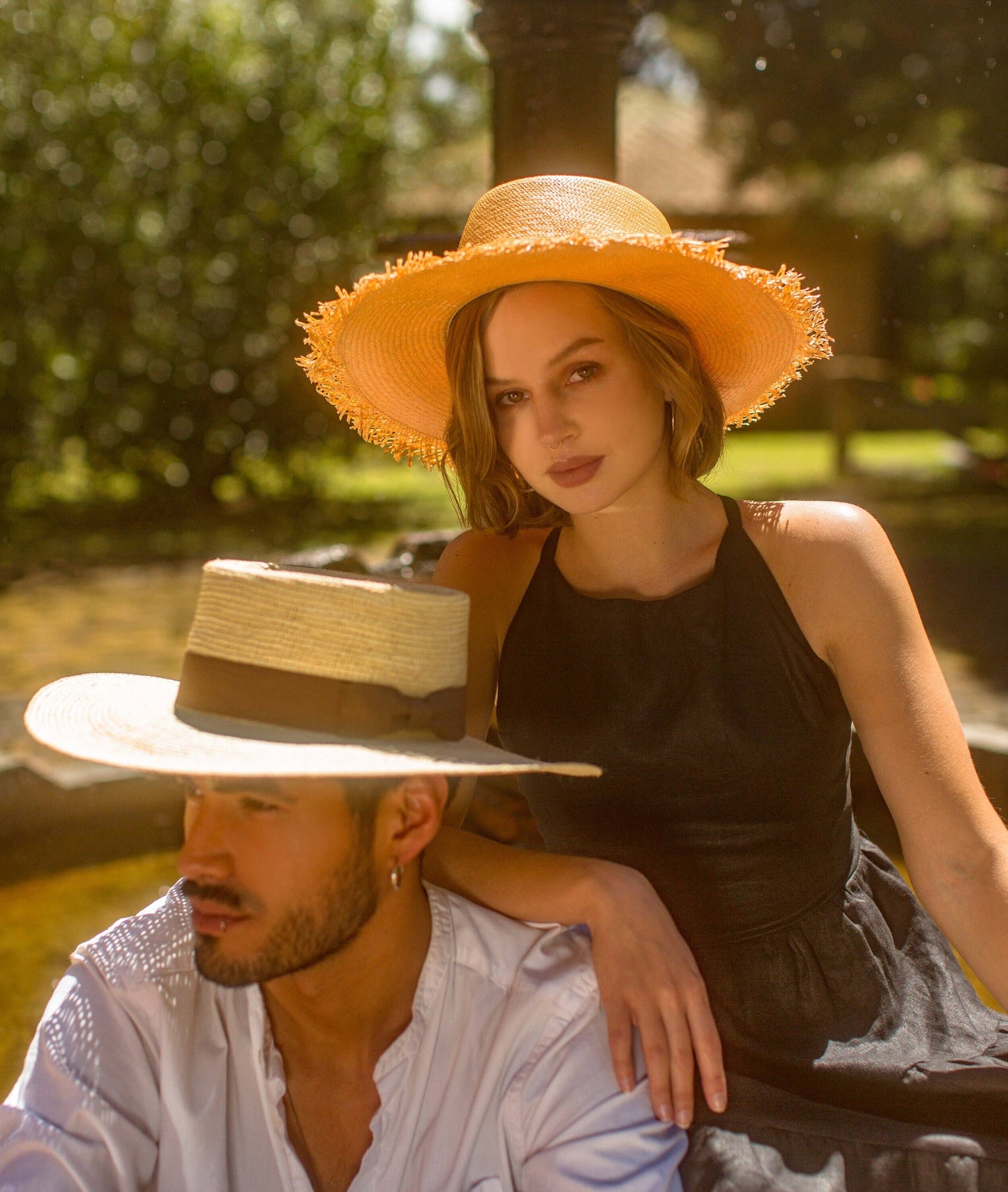 Playa (Loose straw) - Fine straw Panama Hat Unisex: Small / 7-8cm