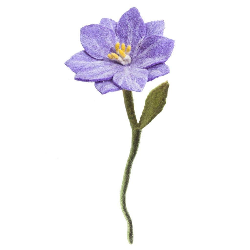 Felt Wildflowers: Blue