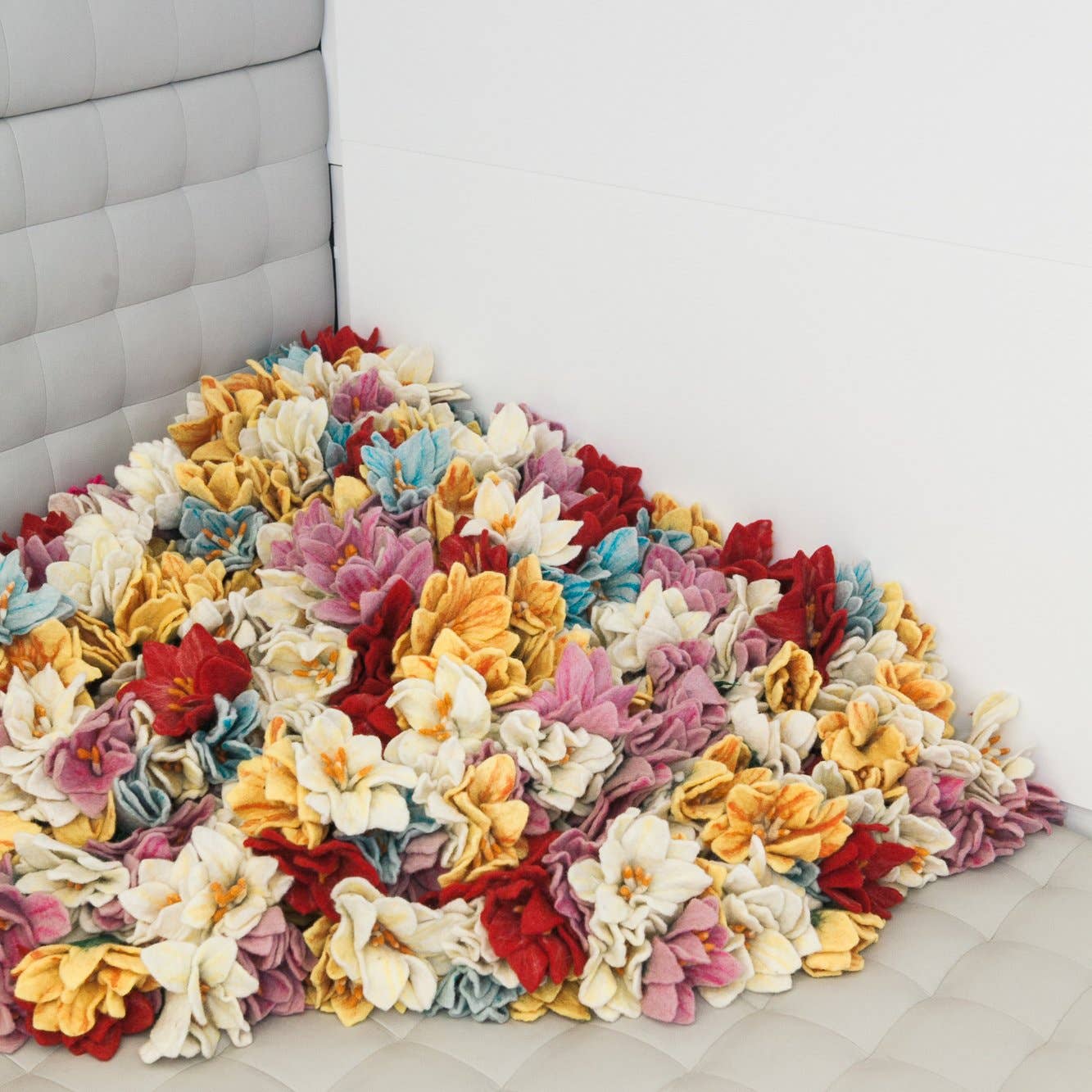 Felt Wildflowers: Ruby Red