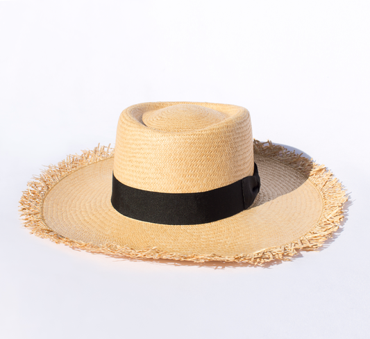 Playa (Loose straw) - Fine straw Panama Hat Unisex: Small / 7-8cm