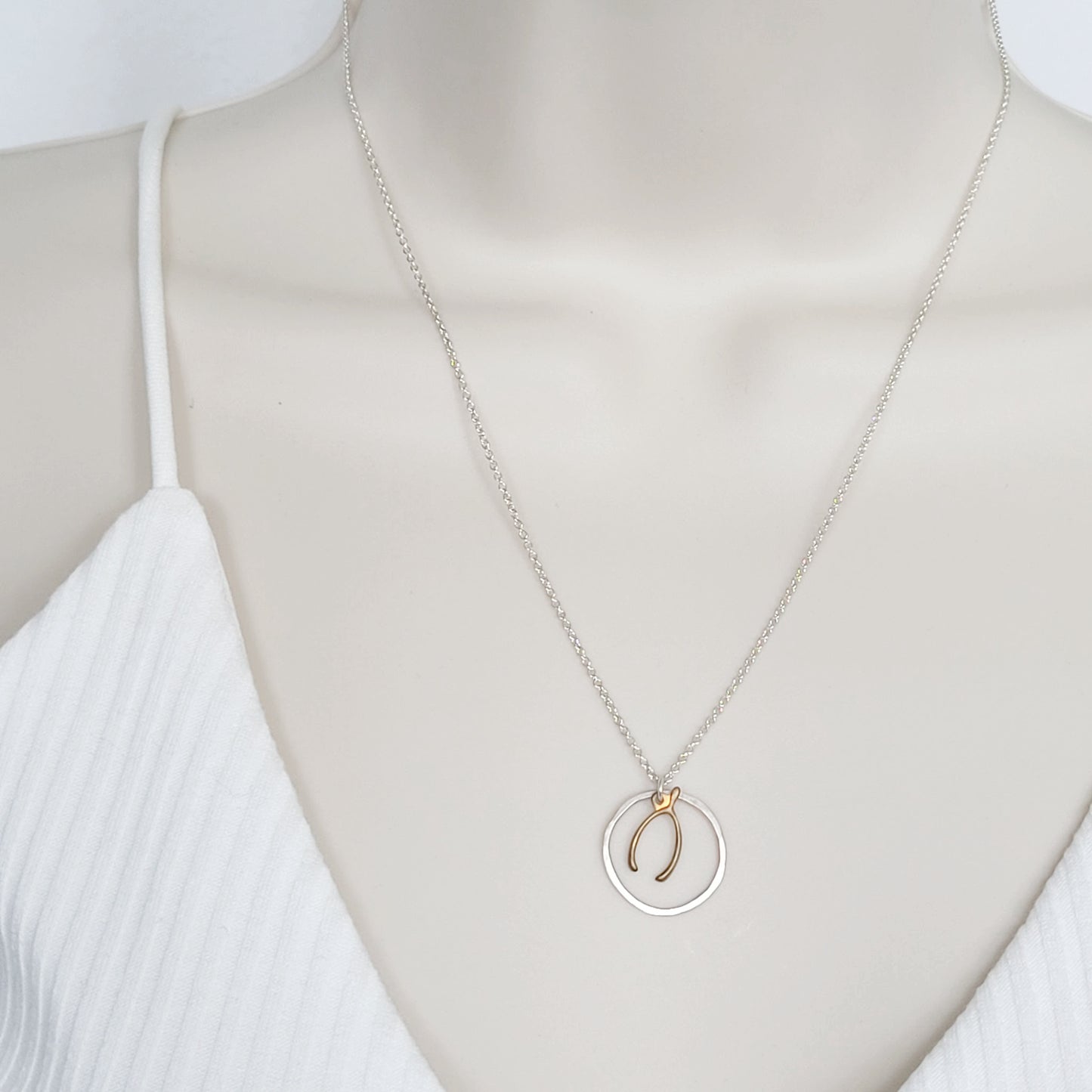 Wishbone Hoop Necklace