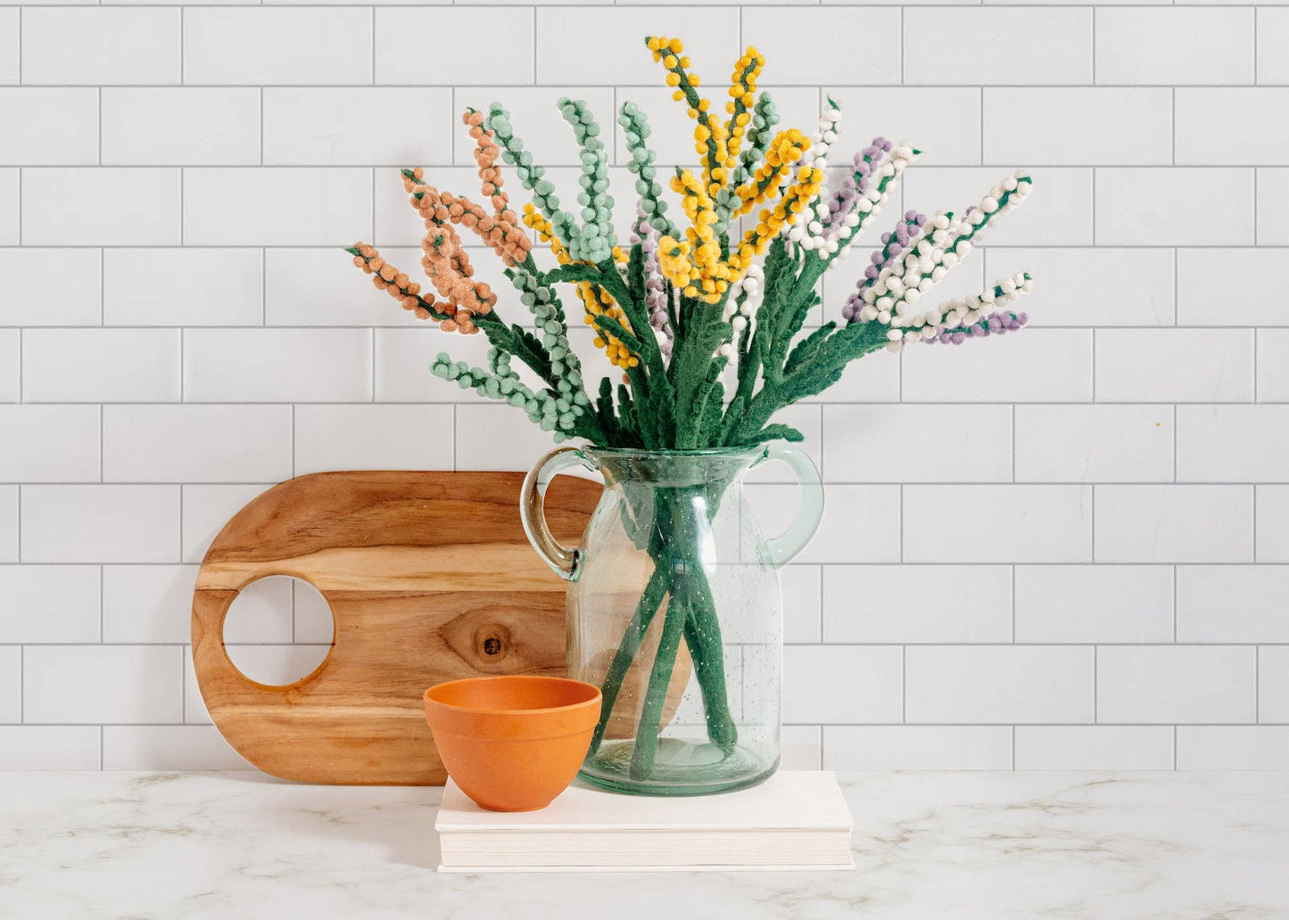 Felt Baby’s Breath Flowers: Peach