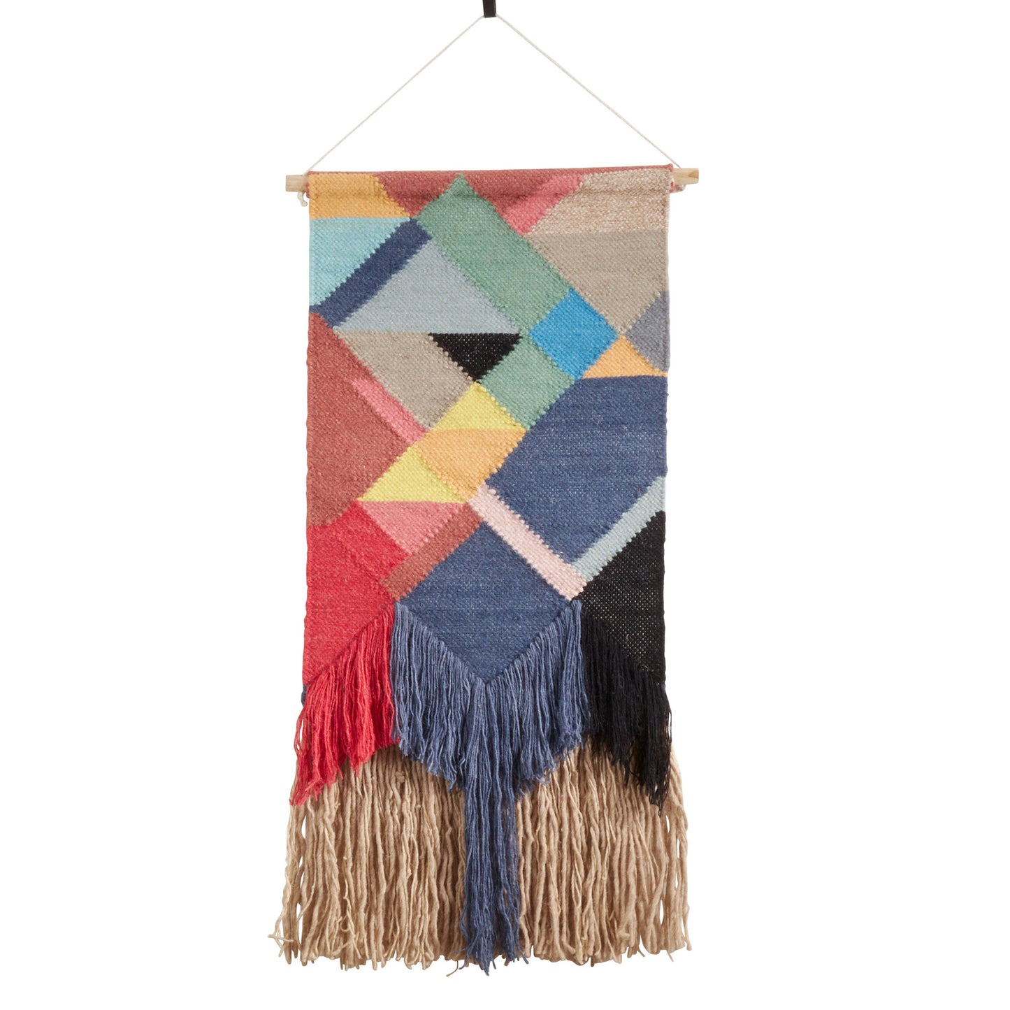 Textured Woven Wall Hanging - Burst of Color: Multi / 18"x40"