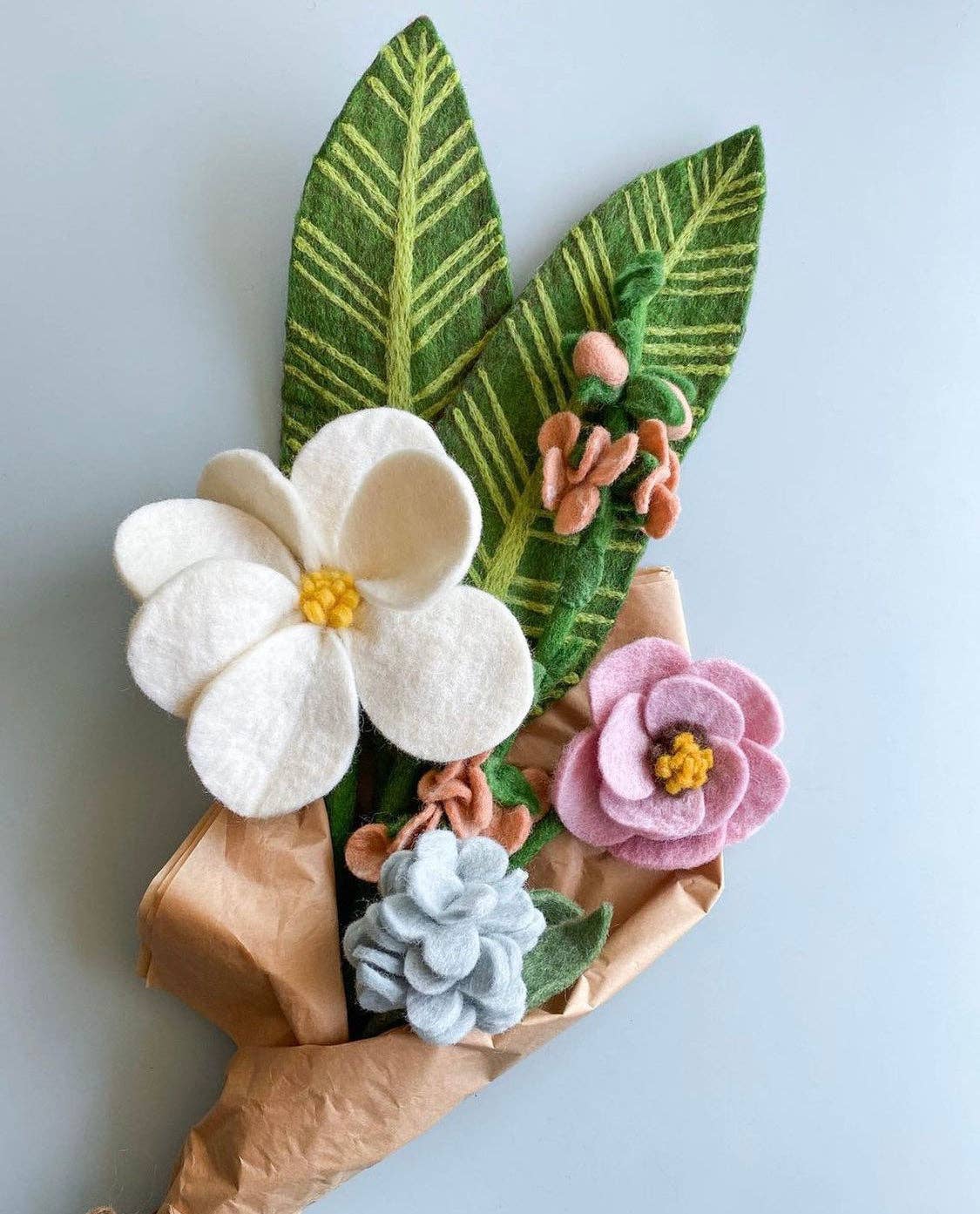 Felt Magnolia Flower: Magenta