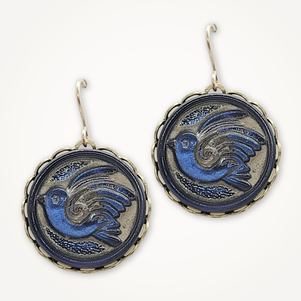 Vintage Button Earrings | Choice of Design