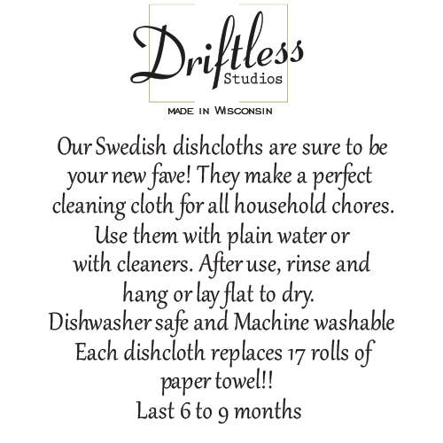 SWEDISH DISHCLOTH / ASSORTED PATTERNS