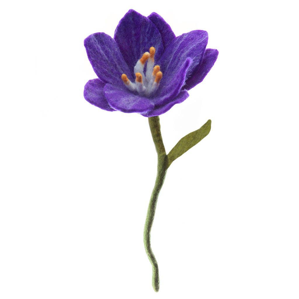 Felt Wildflowers: Blue