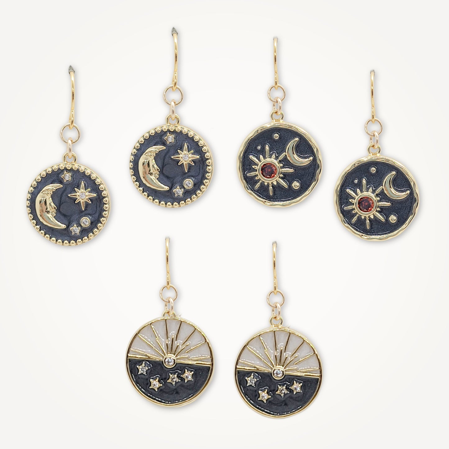 Celestial Medallion Earrings