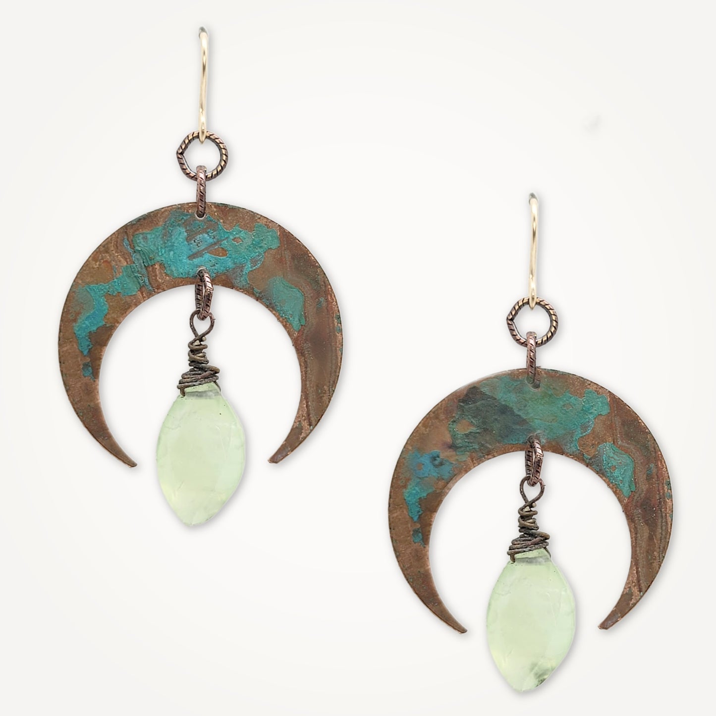Lunar Gem Copper Earrings | Prinite