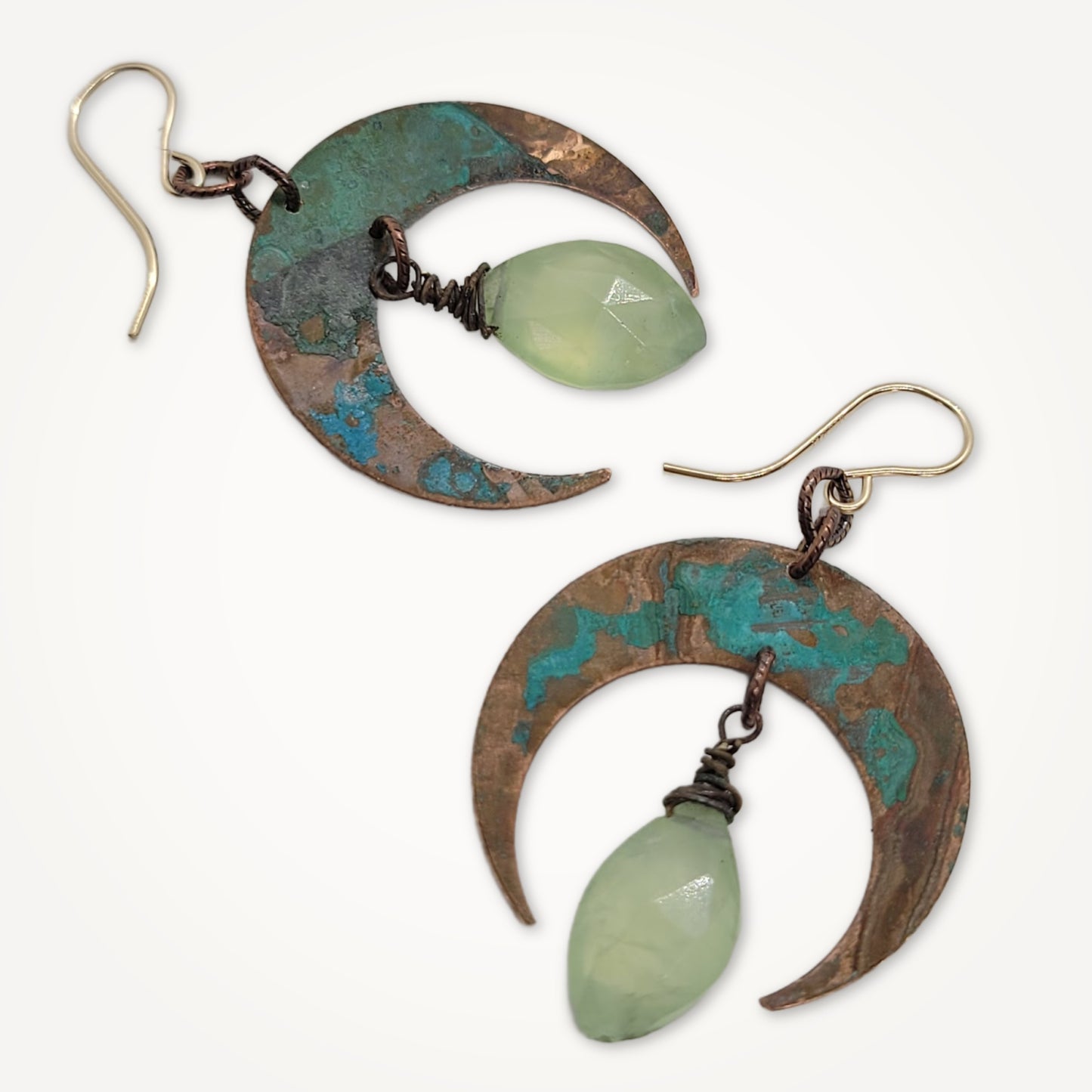 Lunar Gem Copper Earrings | Prinite