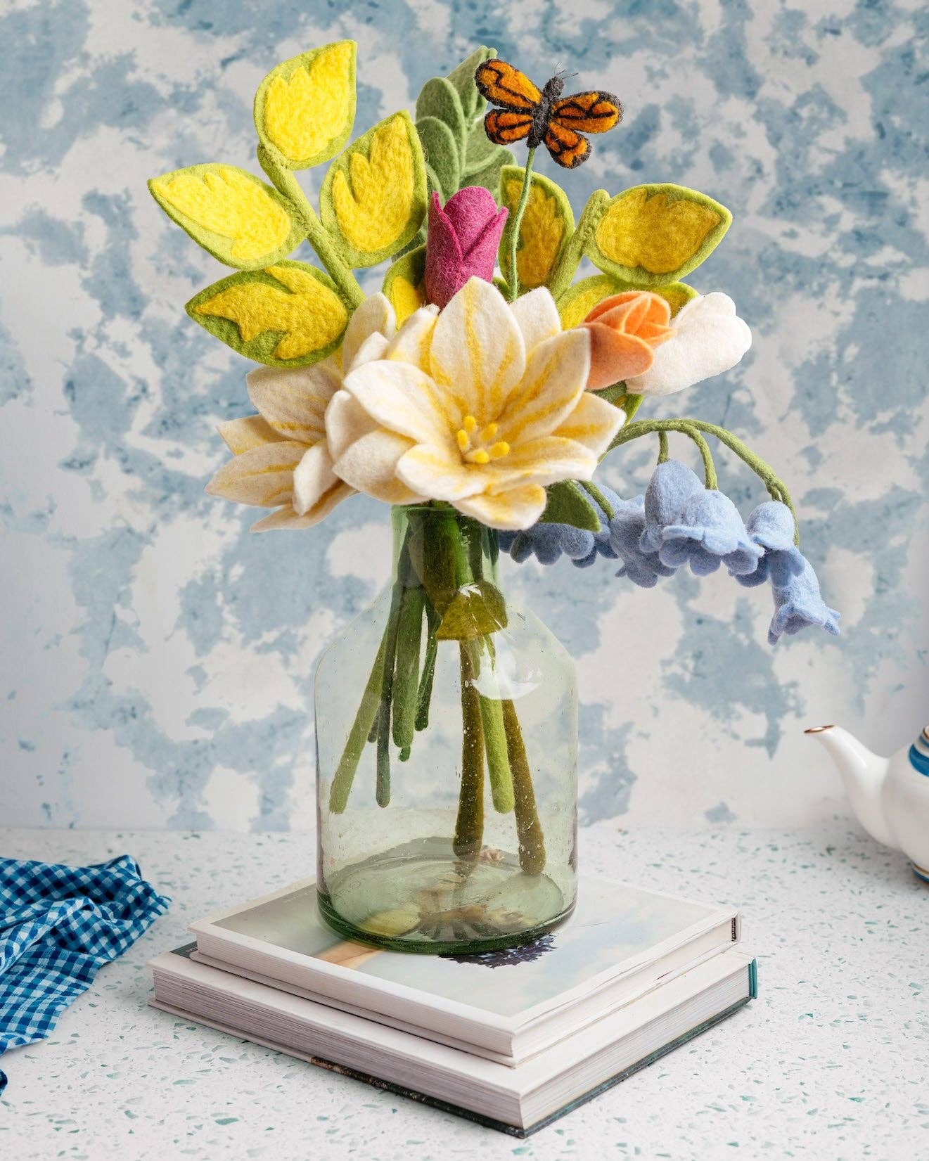 Felt Wildflowers: Blue
