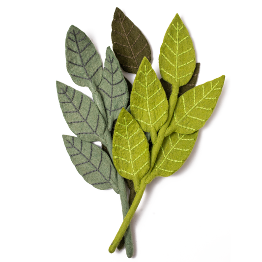 Felt Ash Leaf: Soft Green
