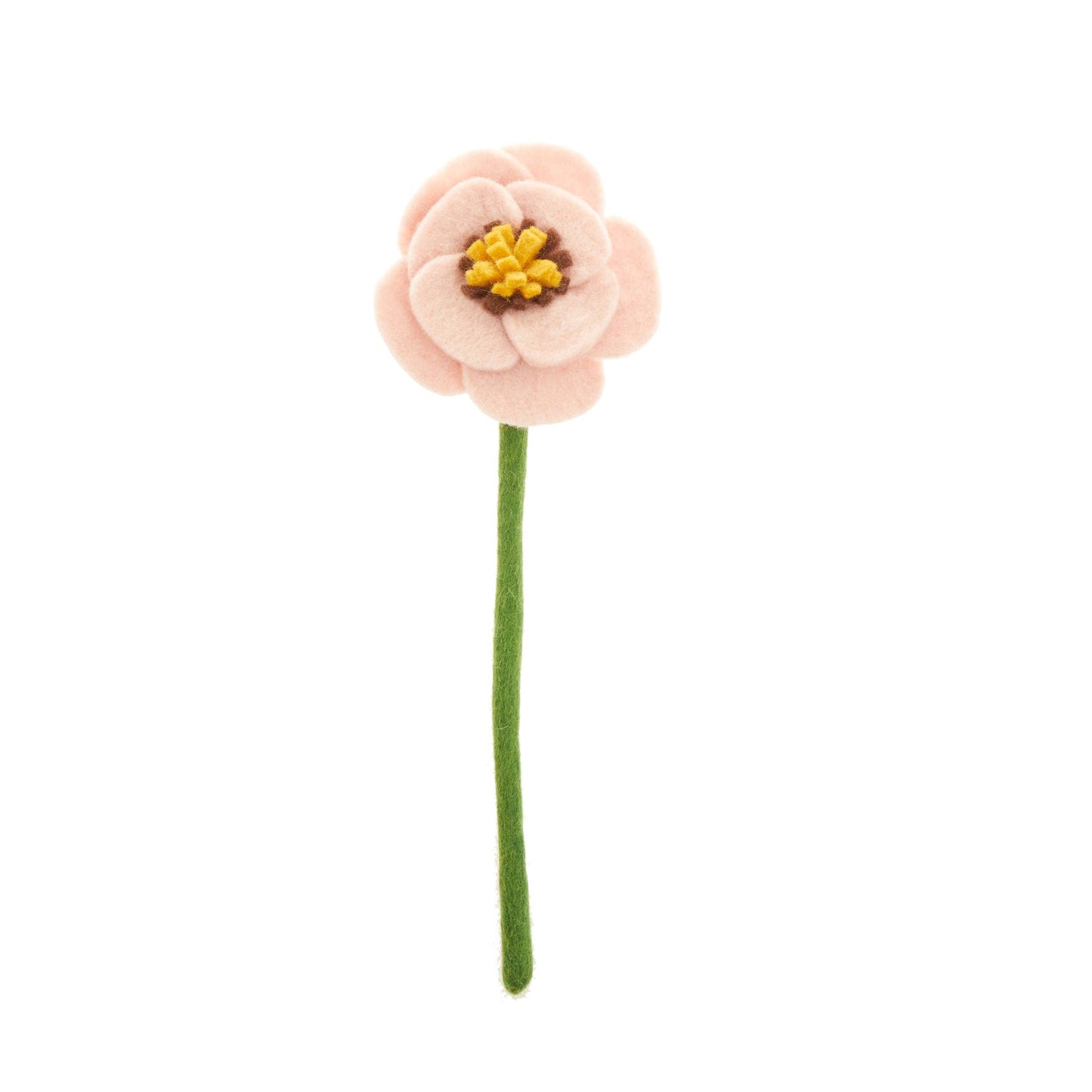 Felt Poppy Flower: Pink