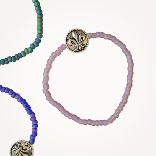 Fleur de Lis Stretch Bracelet