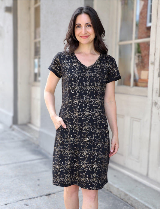 Golden Lily Organic Dress - Passion Lilie