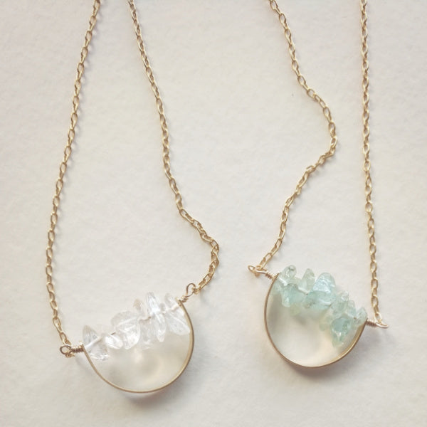 Horizon Necklace | Choice of Gemstone