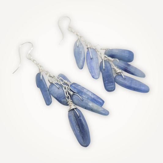 Mediterranean Earrings • Green Kyanite