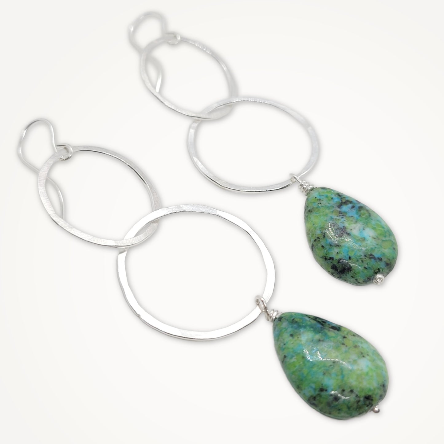 Moon Halo Earrings | Choice of Gemstone