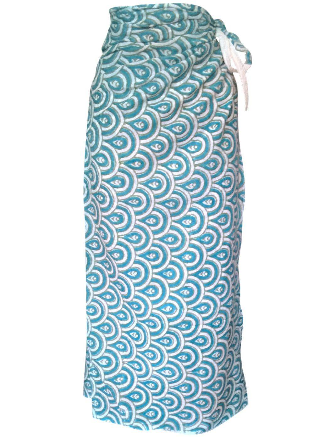 Peacock Teal Sarong - Passion Lilie