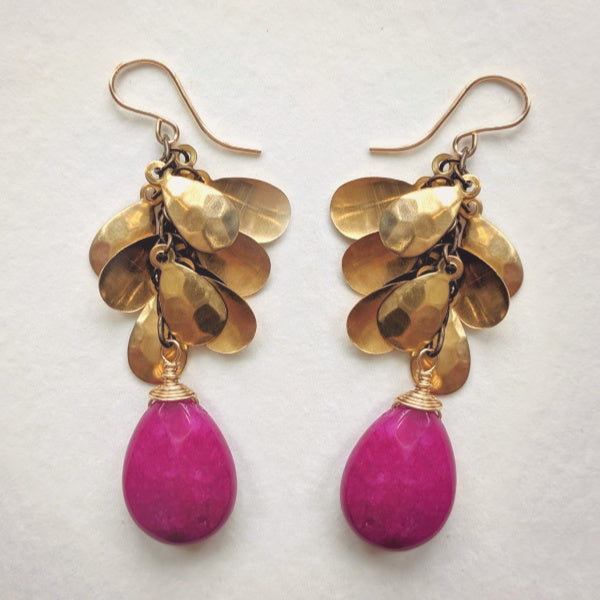 Jade Petal Earrings | Choice of Color