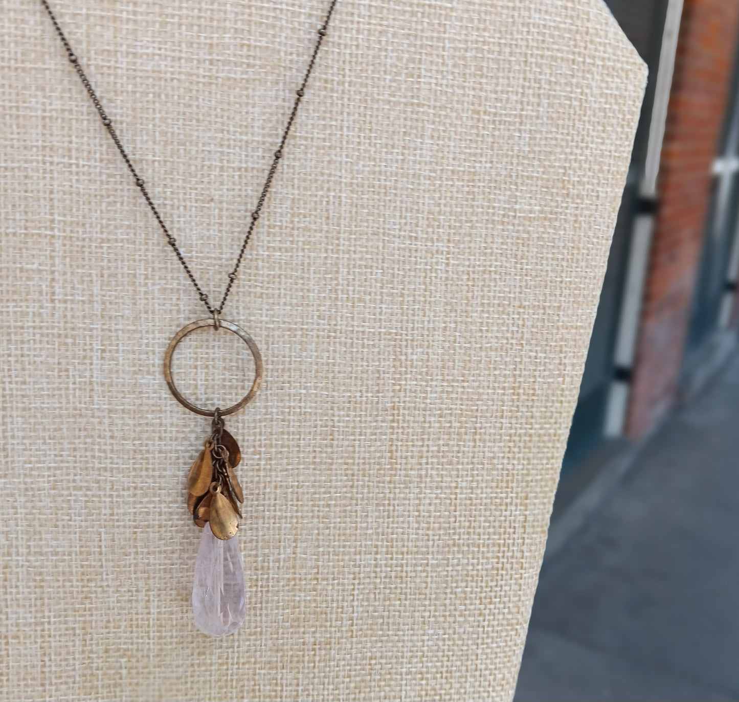 Amethyst Petal Cluster Necklace