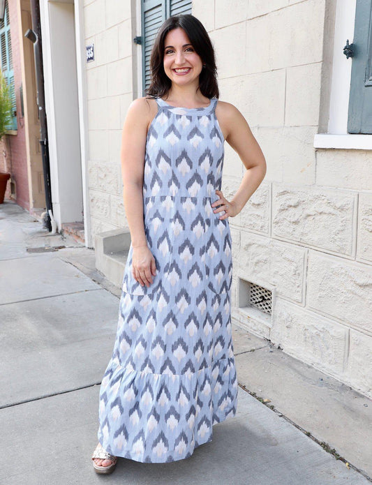 Seaside Organic Cotton Maxi Dress - Passion Lilie