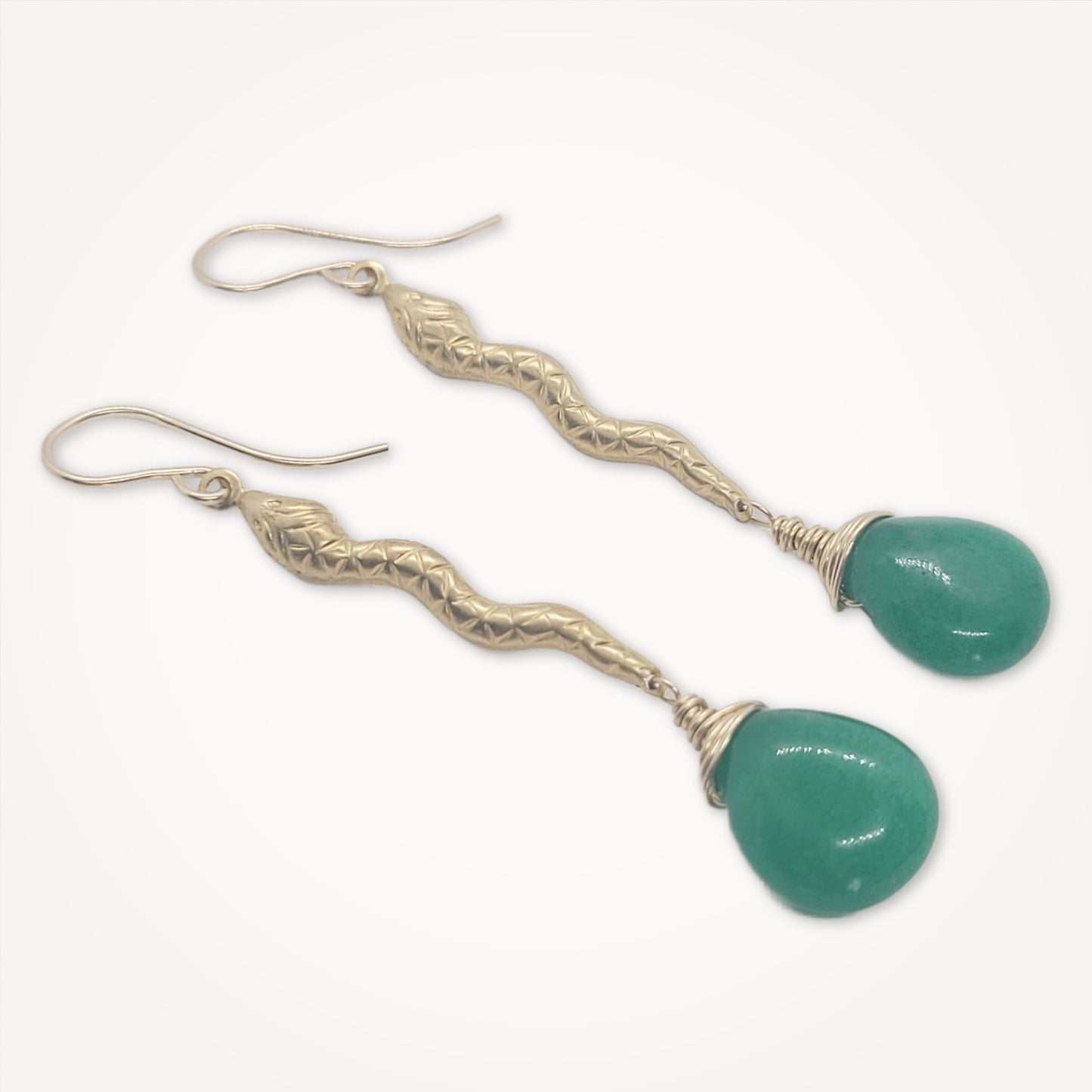 Snake Earrings | Malaysian Jade