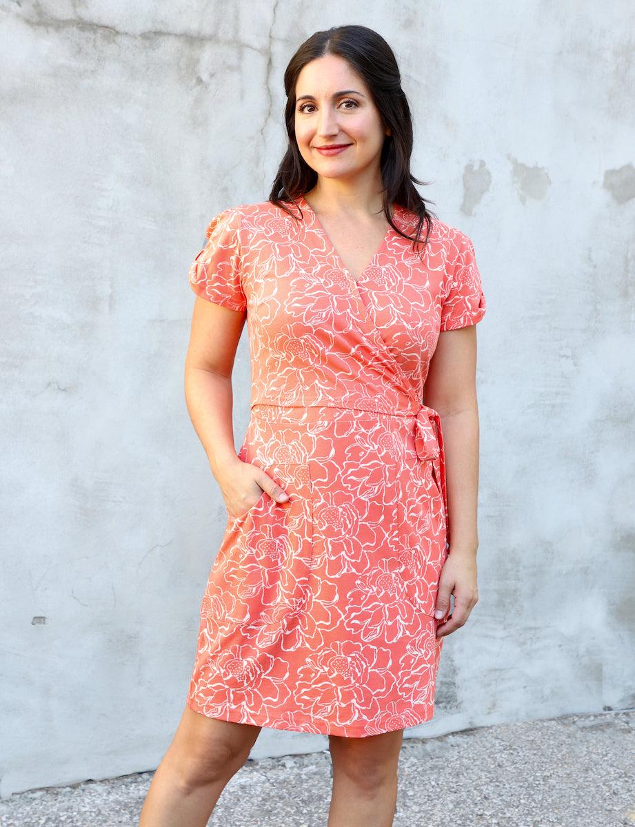 Viva Floral Organic Dress - Passion Lilie