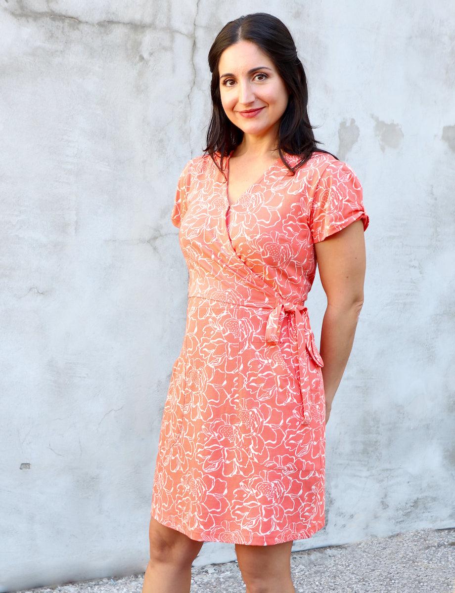 Viva Floral Organic Dress - Passion Lilie