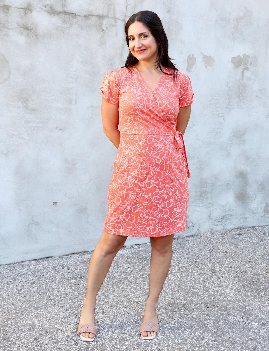 Viva Floral Organic Dress - Passion Lilie