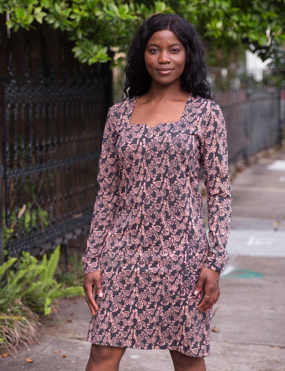 Evelina Organic Jersey Dress - Passion Lilie - Fair Trade - Sustainable Fashion