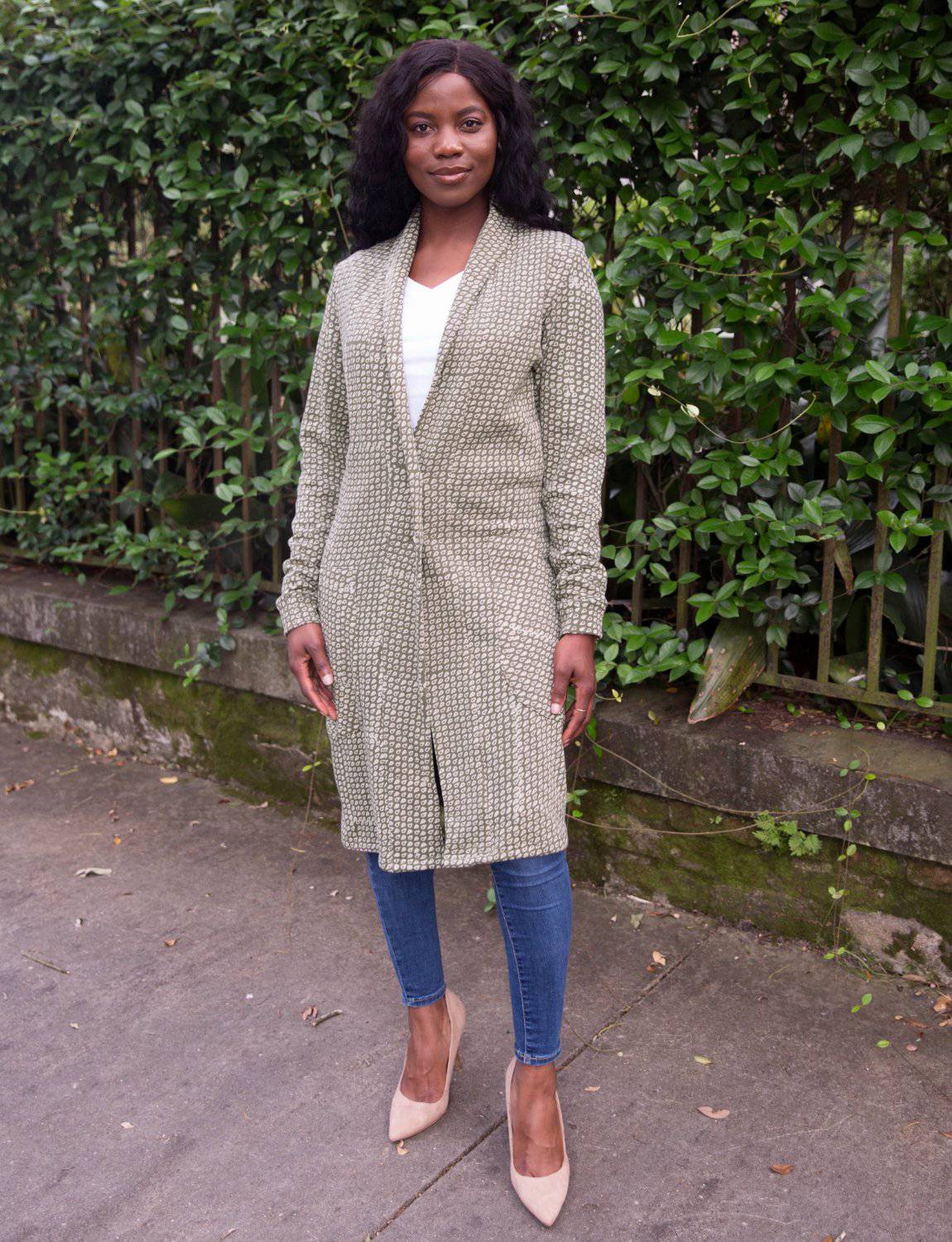 Irving Organic Fleece Coat - Passion Lilie - Fair Trade - Sustainable Fashion