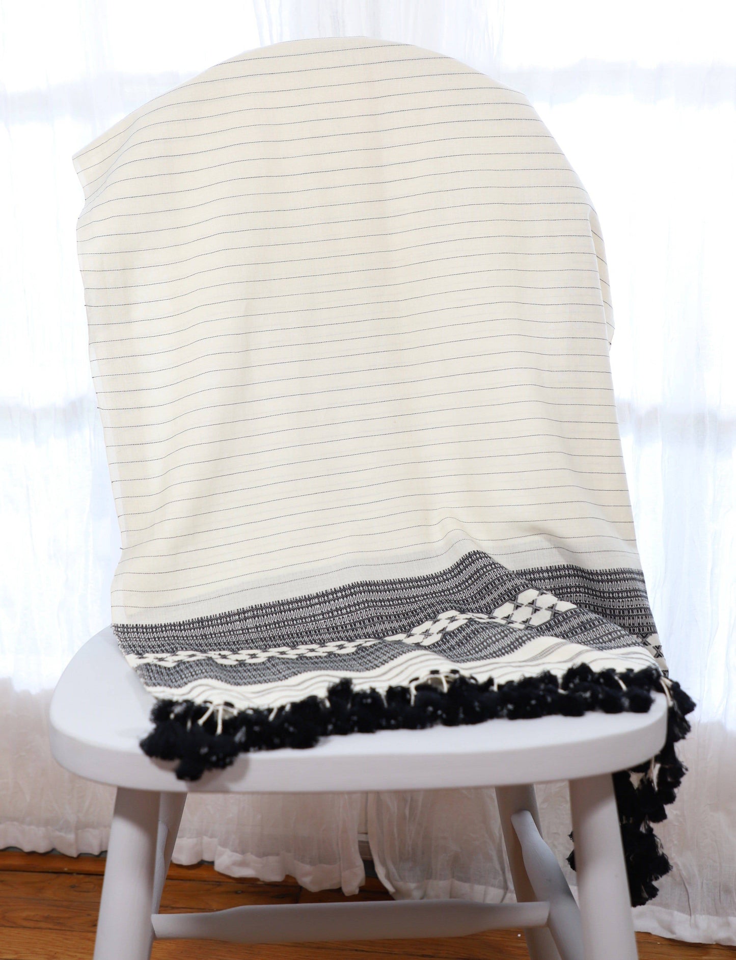 White Kutch Scarf - Passion Lilie - Fair Trade - Sustainable Fashion