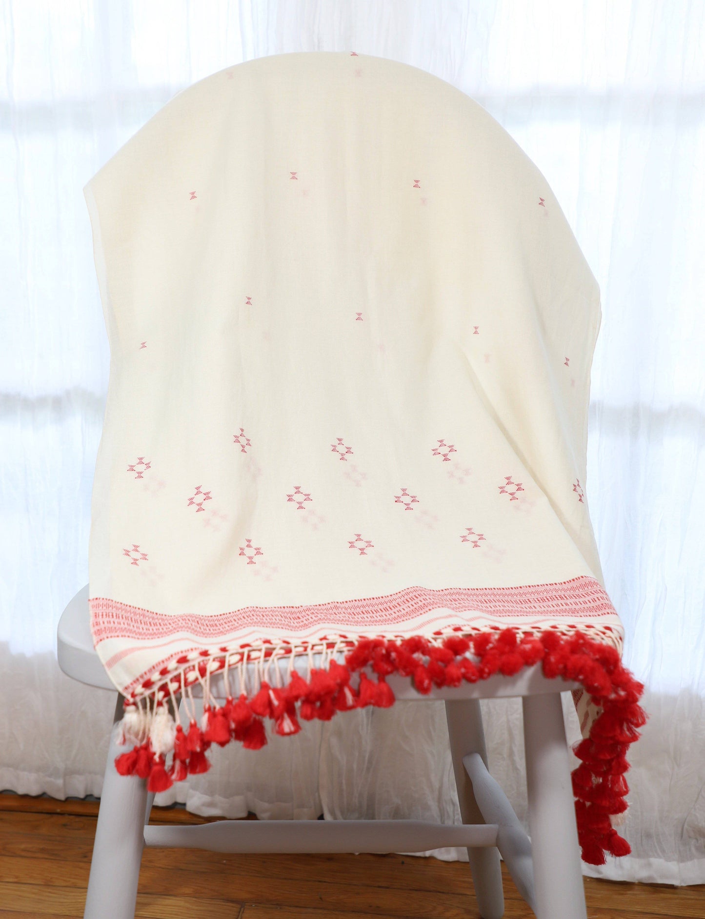 Red Kutch Scarf - Passion Lilie - Fair Trade - Sustainable Fashion