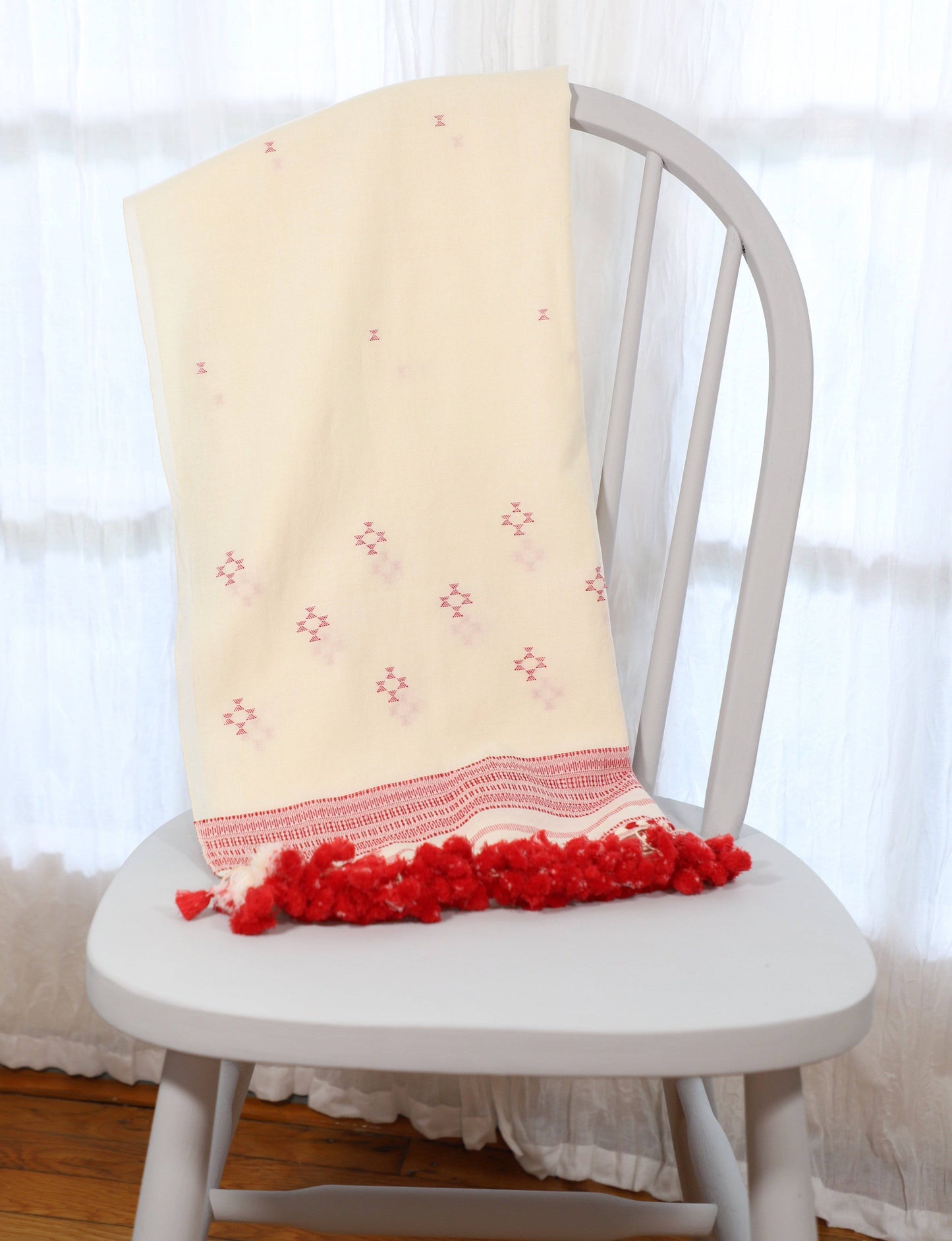 Red Kutch Scarf - Passion Lilie - Fair Trade - Sustainable Fashion