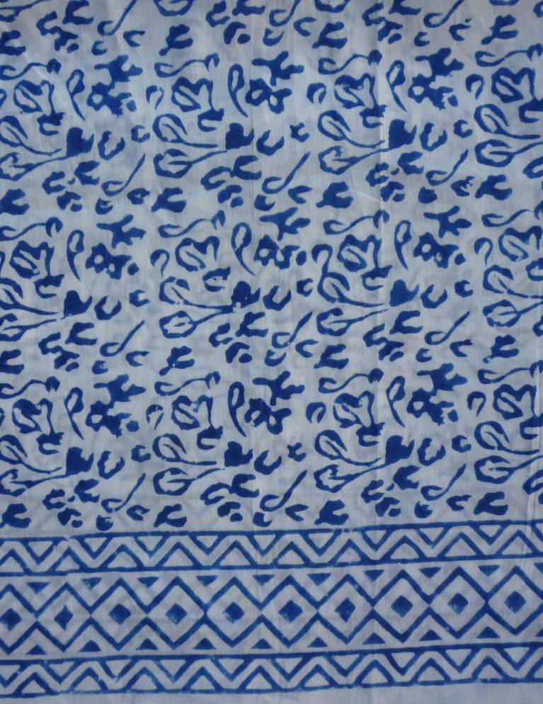 Bright Blue Abstract Scarf - Passion Lilie - Fair Trade - Sustainable Fashion