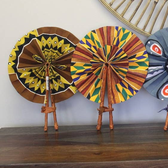 Fair Trade Folding Fabric Fan
