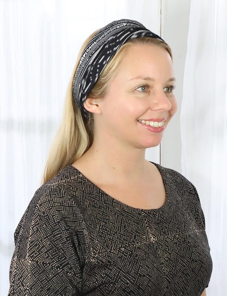 Headband- Black Ikat - Passion Lilie - Fair Trade - Sustainable Fashion