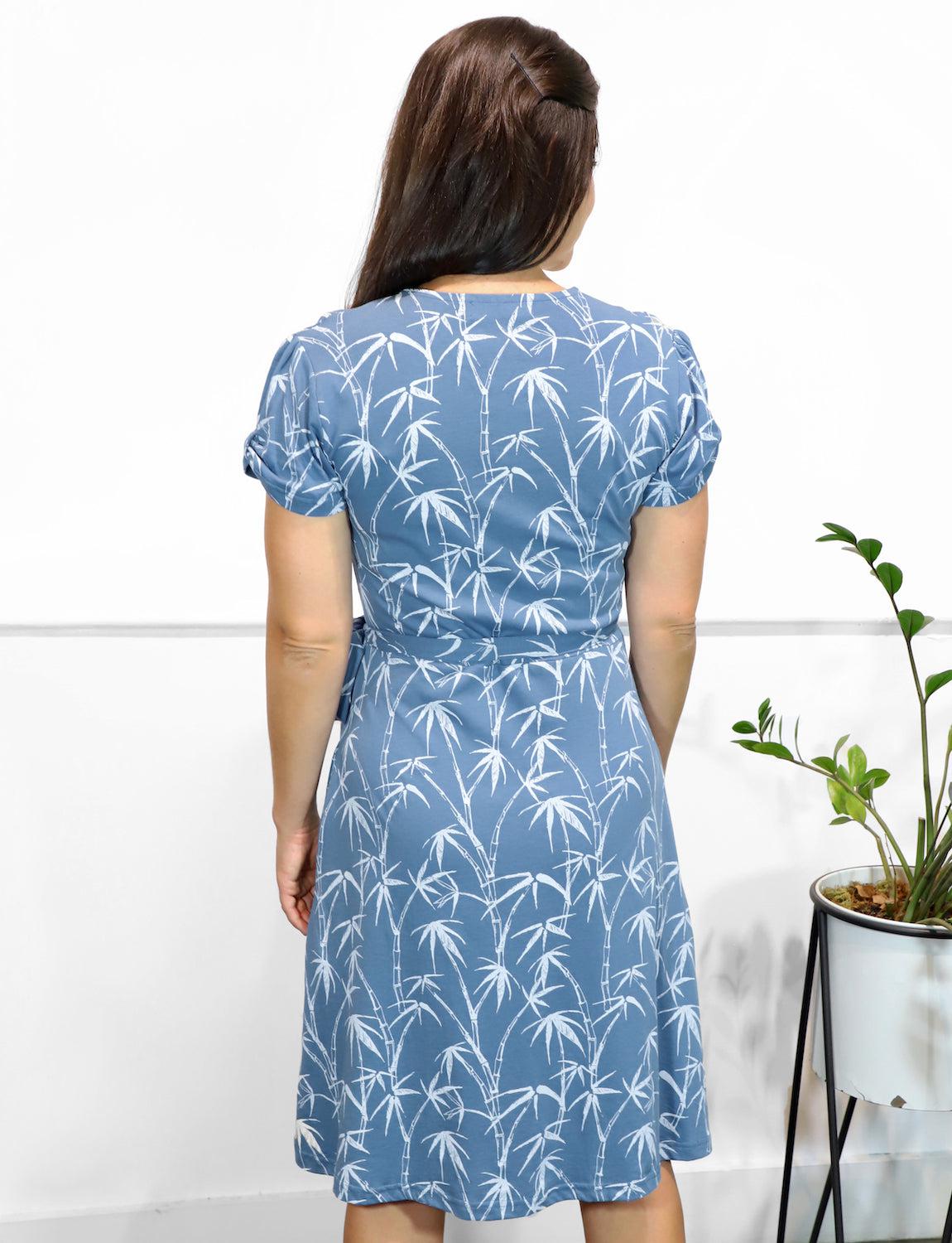 Coastal Organic Wrap Dress - Passion Lilie