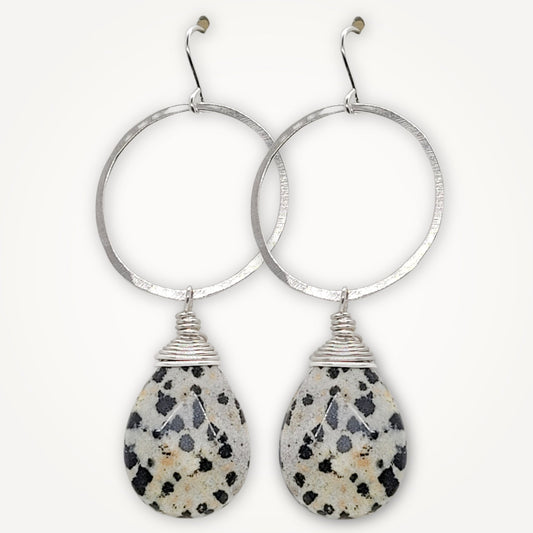 Meridian Earrings • Dalmatian Jasper
