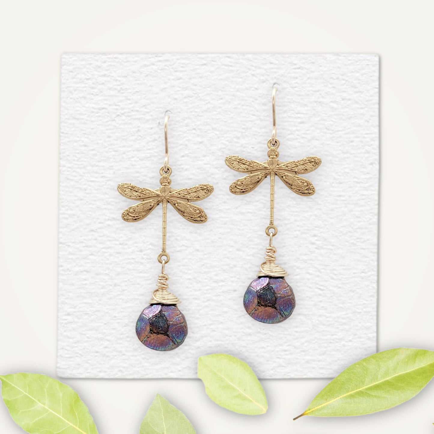Dragonfly Earrings | Teardrop