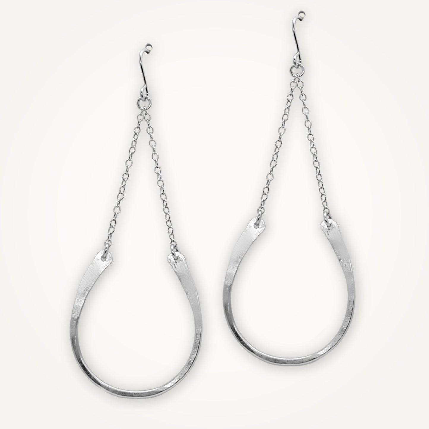 Lucky Horseshoe Earrings in Sterling Silver or Gold Dipped