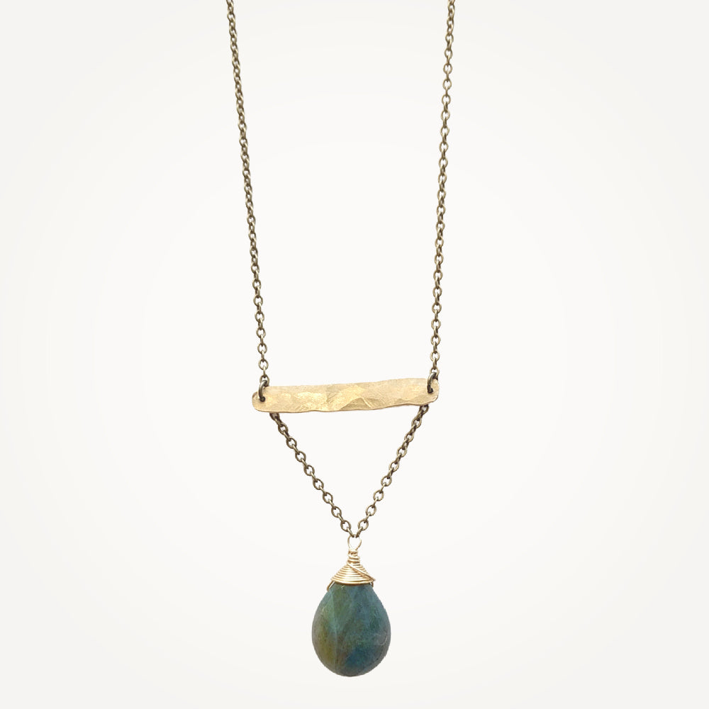 Balance Necklace | Mixed Metal and Gemstone
