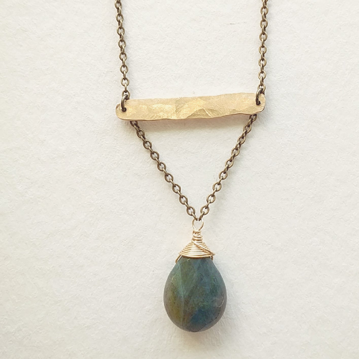 Balance Necklace | Mixed Metal and Gemstone