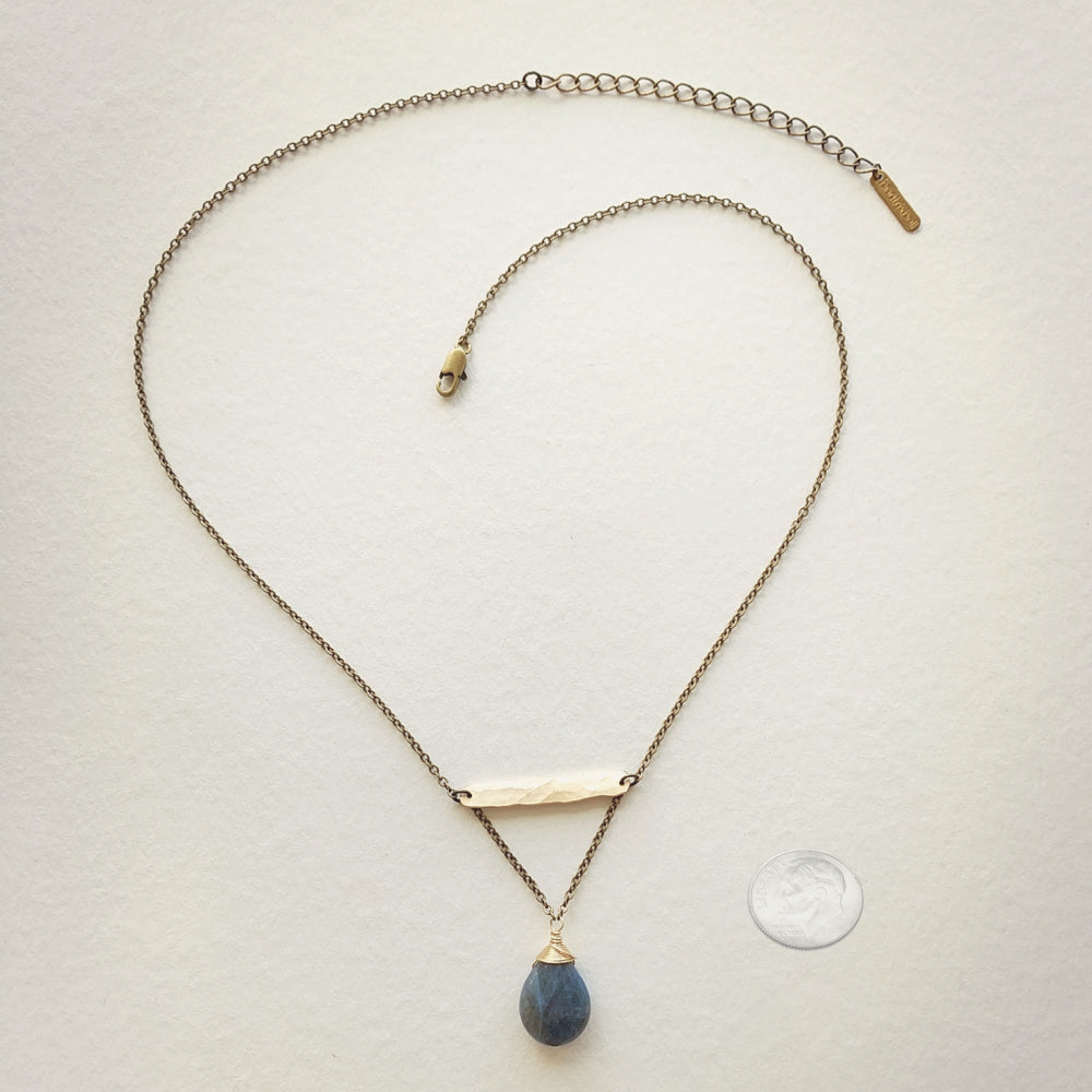Balance Necklace | Mixed Metal and Gemstone