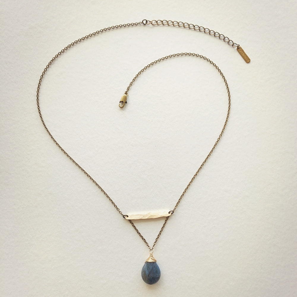 Balance Necklace | Mixed Metal and Gemstone
