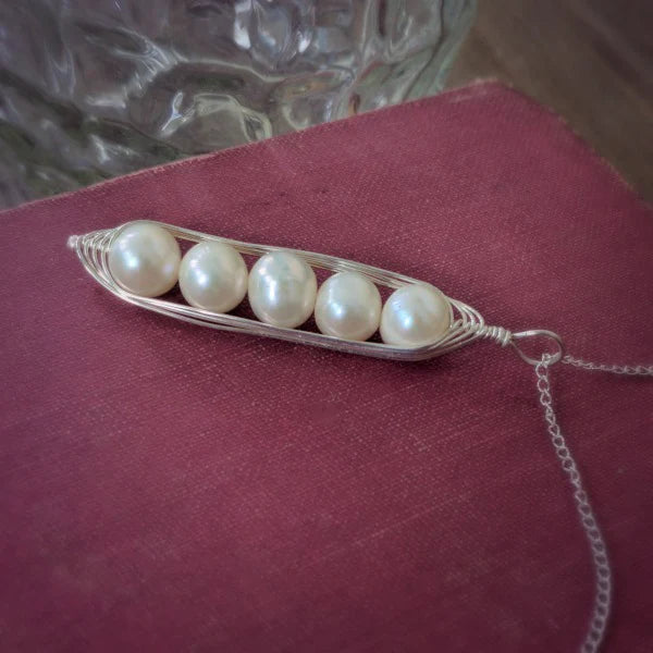 Peapod Necklace | Sterling Silver